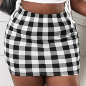 SHEIN Plaid Skirt Sz: 3X